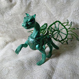 Отдается в дар Зеленый дракончик-бычара, авторская фигурка