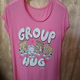 Отдается в дар футболка женская (разм. 46-48) c логотипом «group hag» (обнимашки)