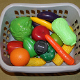 Отдается в дар Пластиковые фрукты и овощи