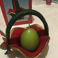Отдается в дар Сувенирная свеча «Яйцо в корзине»