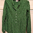 Отдается в дар Блузка-рубашка зелёная, 36 евр.