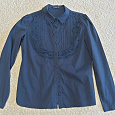 Отдается в дар блузка темно синяя размер 40-42