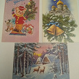 Отдается в дар Новогодние иллюстрированные открытки СССР