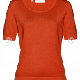 Отдается в дар Оранжевый пуловер с коротким рукавом