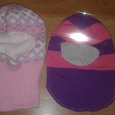 Отдается в дар Зимние шапки-шлемы для девочки 8-10 лет