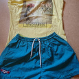 Отдается в дар женский летний комплект: шорты+футболка р.44