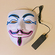 Отдается в дар Неоновая карнавальная маска Анонимуса Гая Фокса