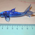 Отдается в дар Дельфин стеклянный синий 8 см