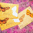 Отдается в дар Открытки «FlyCards» с бабочками.