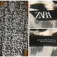 Отдается в дар Блуза хищной расцветки Zara, р-р 52-54 оверсайз, высокий рост
