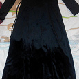 Отдается в дар Чёрное бархатное платье.