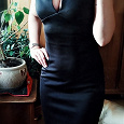 Отдается в дар Черное платье-футляр, размер 42-44