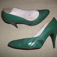 Отдается в дар Туфли зелёные на каблуке