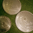 Отдается в дар 1, 10, 25 сентаво, Куба, 1988 год
