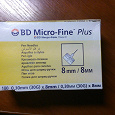 Отдается в дар Иглы для шприц ручки BD Micro-fine Plus 8 mm