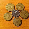 Отдается в дар Привет из прошлого — монеты Латвия, сантимы