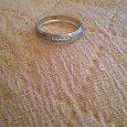 Отдается в дар Серебряное кольцо с фианитами 18 размер