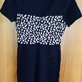 Отдается в дар Платье Gloria Jeans 44-46 размер.Черное с рисунком кофейные зерна.