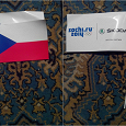 Отдается в дар Флажки Чехии с олимпийской символикой сзади