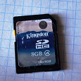 Отдается в дар Флешка SD 8GB