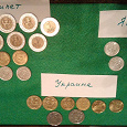 Отдается в дар Монеты (Япония, Швейцария, Литва, Египет, Украина, евроценты)
