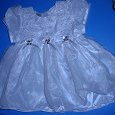 Отдается в дар Нарядное платье для девочки, размер 62-68+
