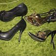 Отдается в дар женская обувь на каблуке 36-37 размеры