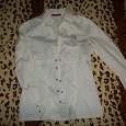 Отдается в дар женская белая блузка размер 44-46