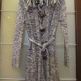 Отдается в дар Новое вязаное пальто для девушки ростом до 158 см