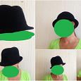 Отдается в дар Новая классическая черная фетровая шляпа, Италия
