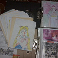 Отдается в дар папки с рисунками и ксероксом Sailor Moon