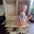 Отдается в дар Миниатюрная деревянная мебель для куклы