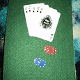 Отдается в дар открытка для любителей покера