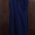 Отдается в дар Платье темно-синее летнее, размер 44-46