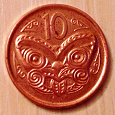 Отдается в дар Монета Новая Зеландия 10 центов, 2006 год
