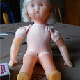 Отдается в дар Старинная тряпично-пластиковая кукла, СССР