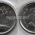 Отдается в дар Монета, Канада, 10 центов, 2007 г., у меня точно такая же как на фото просто моя в кадр не берется.