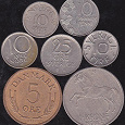 Отдается в дар 7 монет Скандинавии