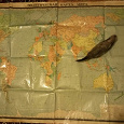 Отдается в дар Карта мира политическая 172х110см 1979г.