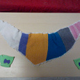 Отдается в дар Нежный разноцветный шарфик +полуперчаточки
