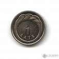 Отдается в дар Юбилейная монета Латвии (2009, кольцо Намейса) + сантимы