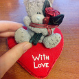 Отдается в дар Маленький мишка Тедди на сердечке