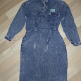 Отдается в дар Платье джинсовое, размер 48-50.