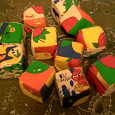 Отдается в дар Мягкие кубики для малышей