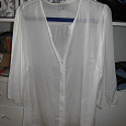Отдается в дар белая блузка H@M, 52 размер
