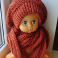 Отдается в дар Берет+шарф, тёплый комплект на зиму