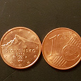 Отдается в дар Монета Словакии евроцент. 2016г.