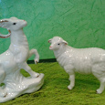 Отдается в дар Керамические баран и овечка