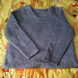 Отдается в дар q Синий плюшевый свитер
