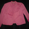 Отдается в дар Розовый пиджак 14 (42\44) евро размер